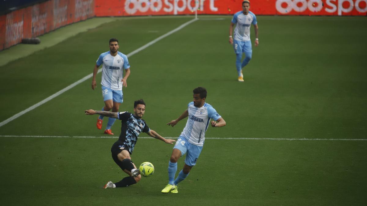 Partido de la Liga Smartbank entre el Málaga CF y el Almería