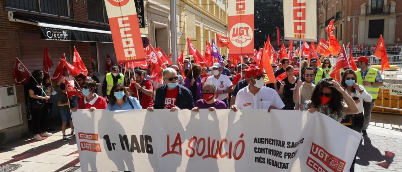 Manifestación del 1 de mayo en Castellón: Los sindicatos reclaman las ...