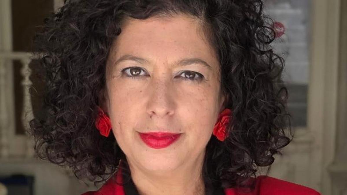 Silvia González, portavoz del grupo municipal socialista en el Ayuntamiento de Bdajoz.