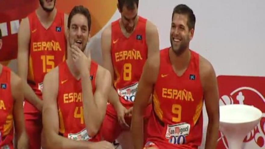 Presentación oficial de los jugadores españoles del Mundial de Baloncesto