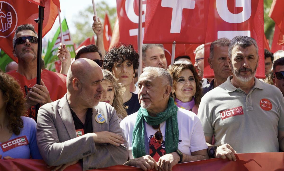 CCOO i la UGT avisen d’un «polvorí social» a la marxa central de Màlaga
