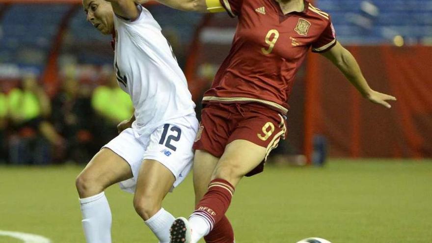 Boquete, durante un partido con la selección española. // Efe