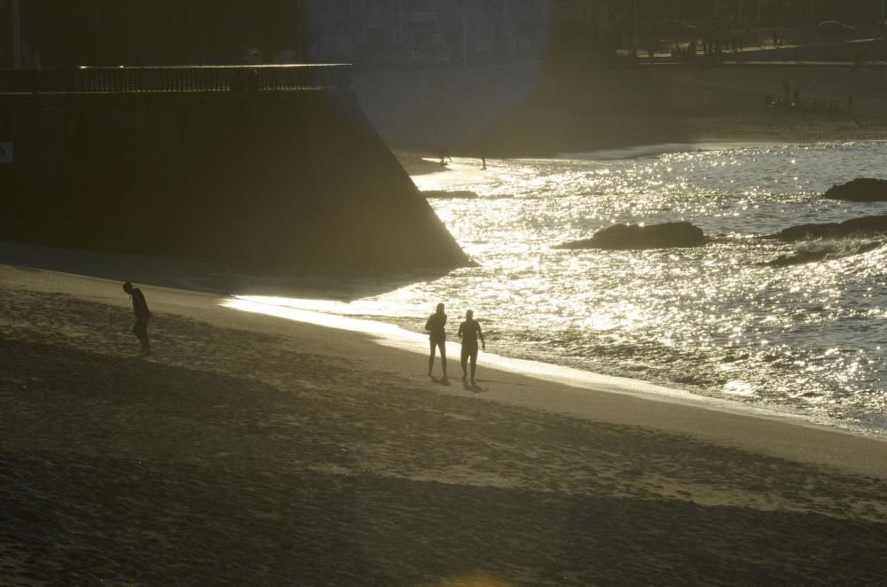 A Coruña disfruta una 'miniprimavera' en febrero