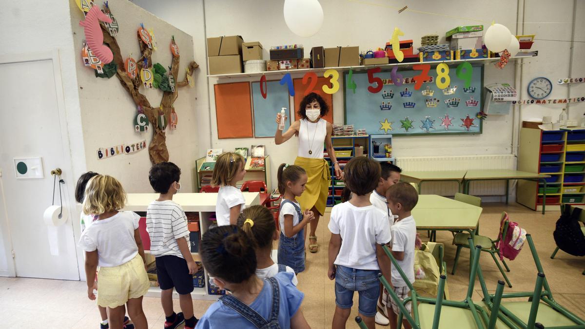 Una clase de Infantil en Cartagena.