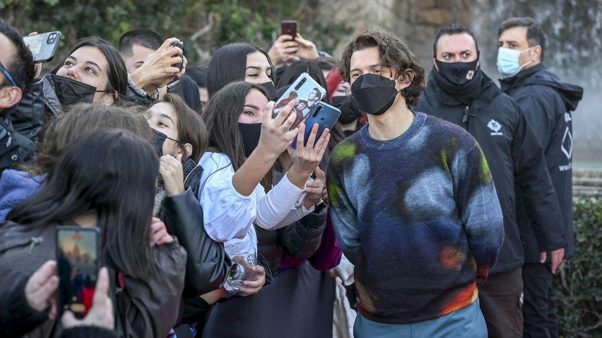 Tom Holland en Barcelona.