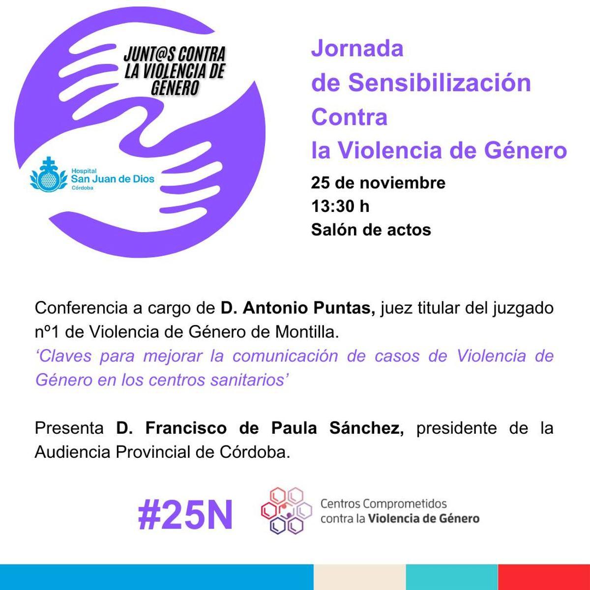 Cartel anunciador de la jornada.