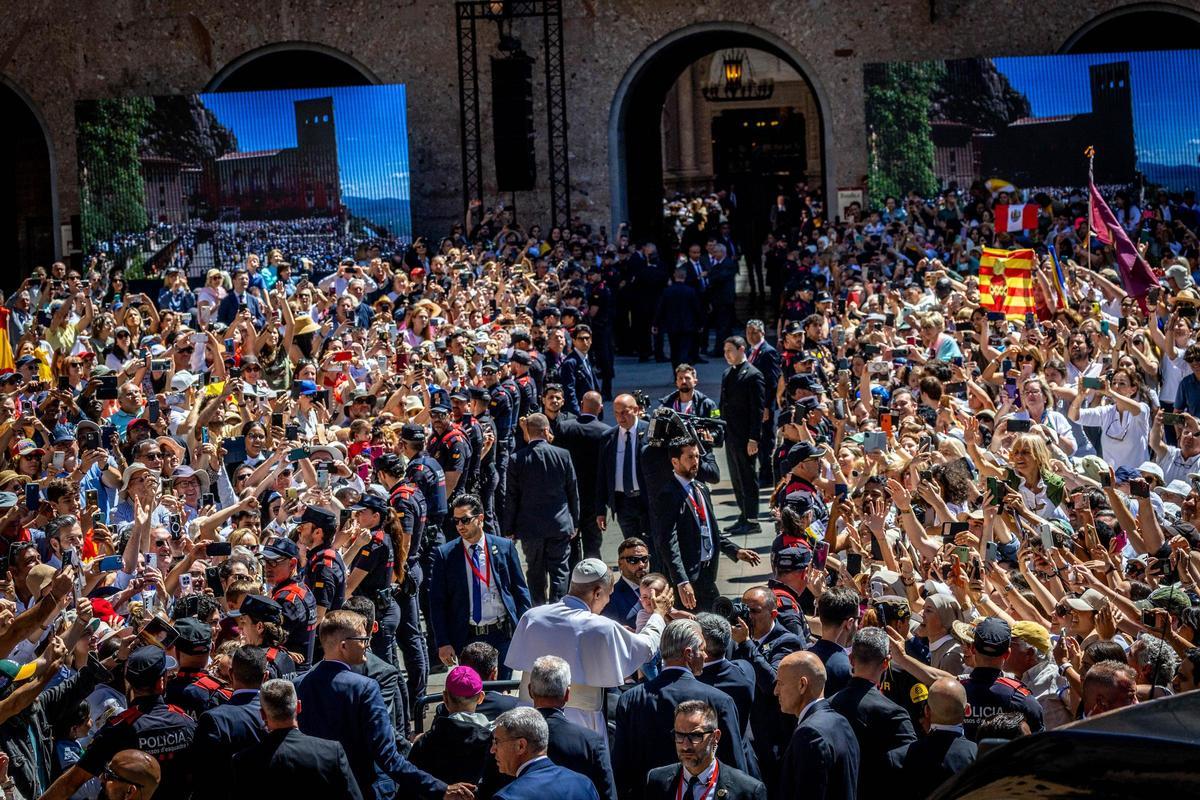 El Papa León XIV visita Montserrat