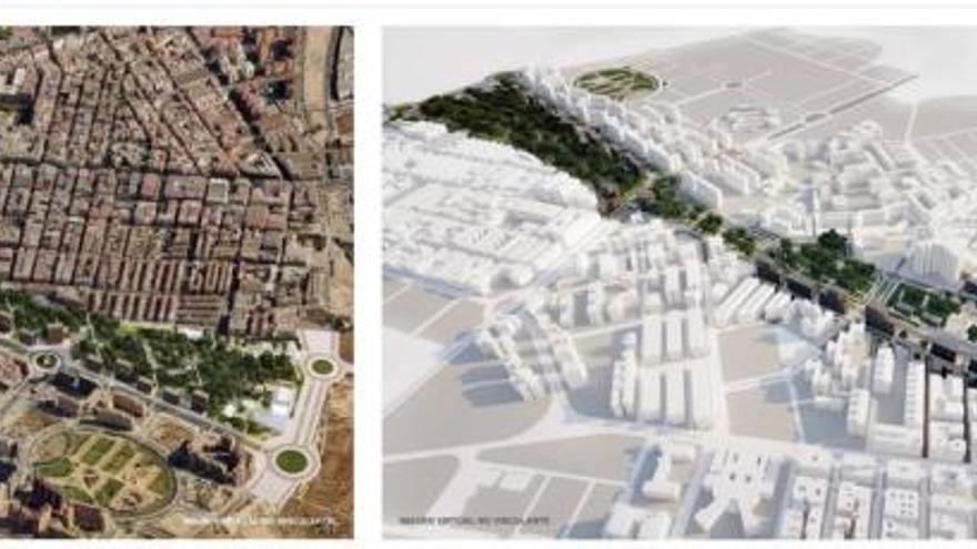 Imágenes vituales de la solución que plantea Avant para urbanizar la zona.
