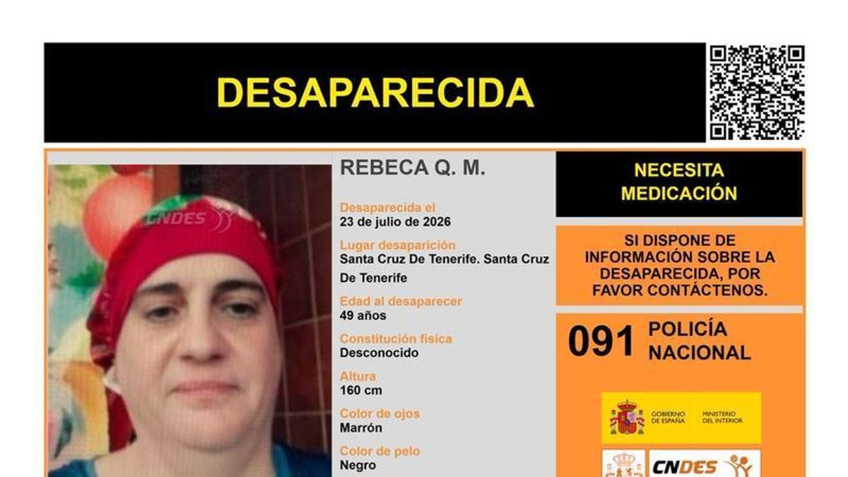 Cartel de la desaparecida