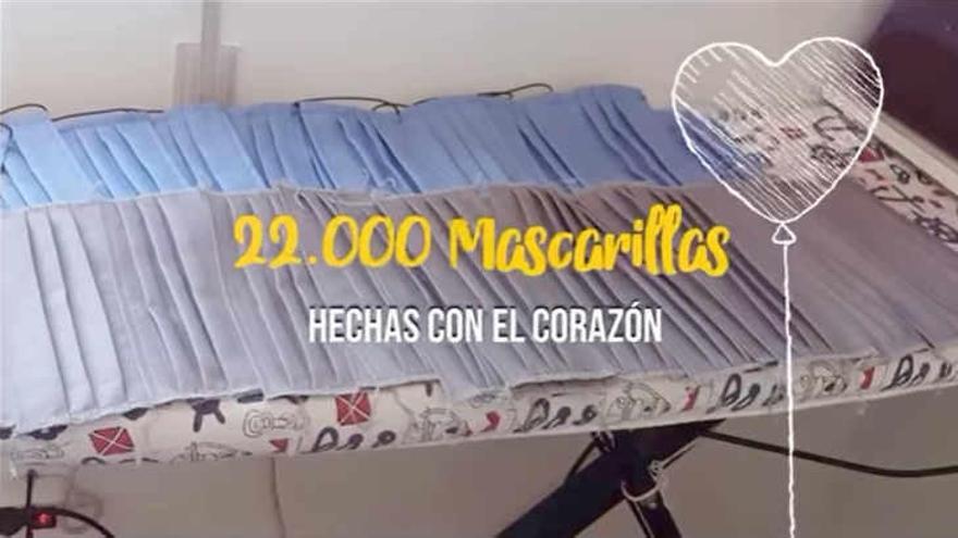 Hasta 22.000 mascarillas hechas con el corazón