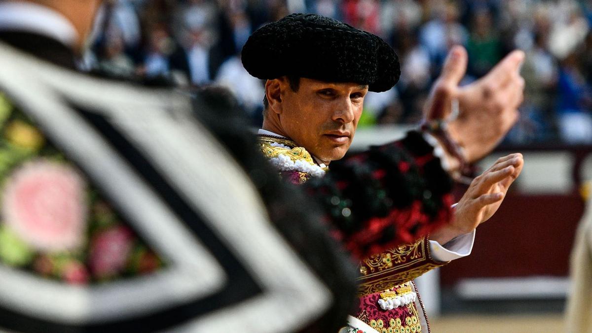 José María Manzanares en su última actuación en la plaza de toros de Las Ventas