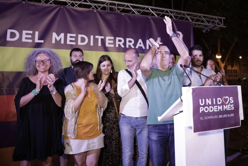 Unidos Podemos und Més waren am Abend enttäuscht.