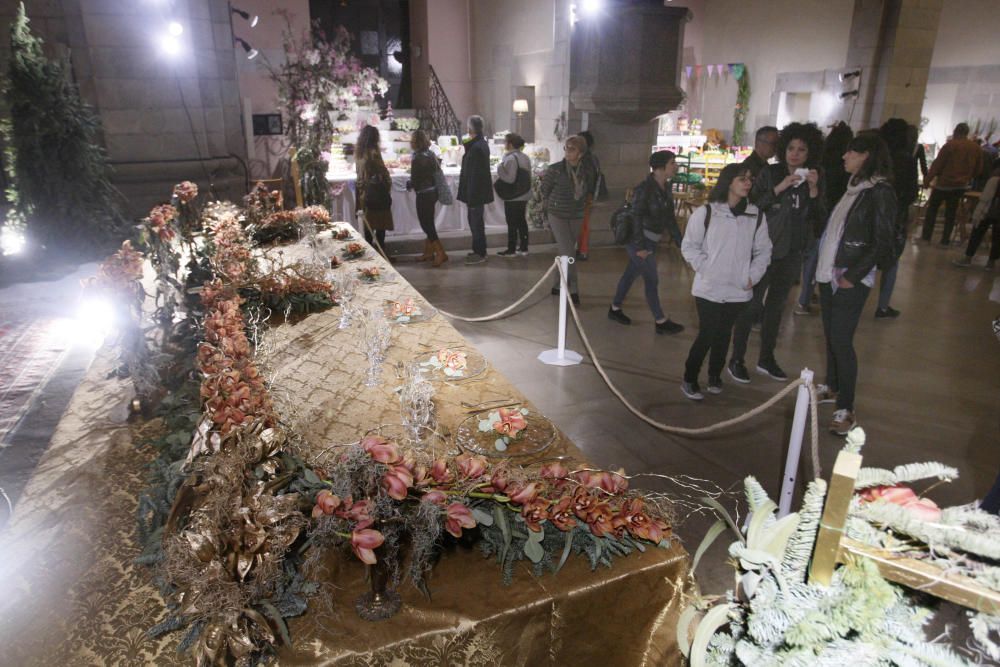 Els muntatges de Temps de Flors van estar oberts fins ben entrada la nit