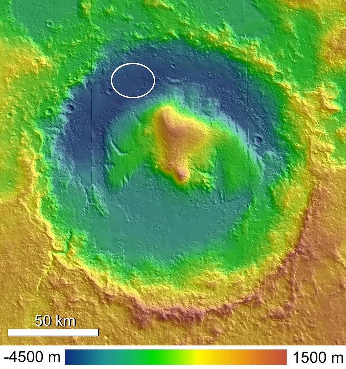 El cráter Gale de Marte acoge los mismos minerales que existen en Rio Tinto.