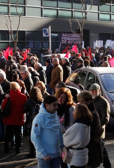 Cientos de personas  reclaman en Asturias una subida de las pensiones