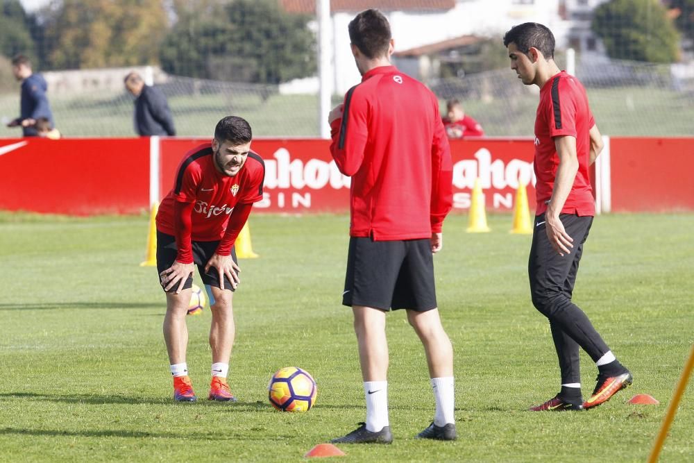 Entrenamiento del Sporting del 01/11/2016