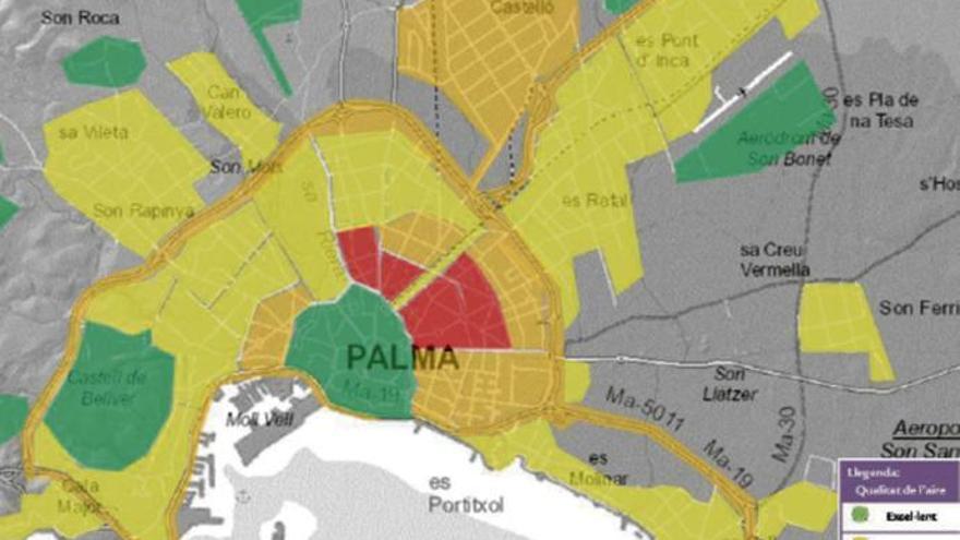 Atemluft-Karte: So steht es um die Luftverschmutzung in Palma