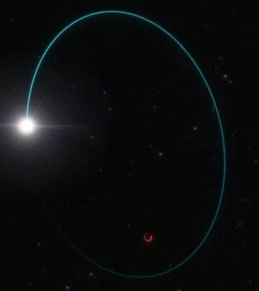 Detectan un enorme agujero negro dormido en nuestra galaxia