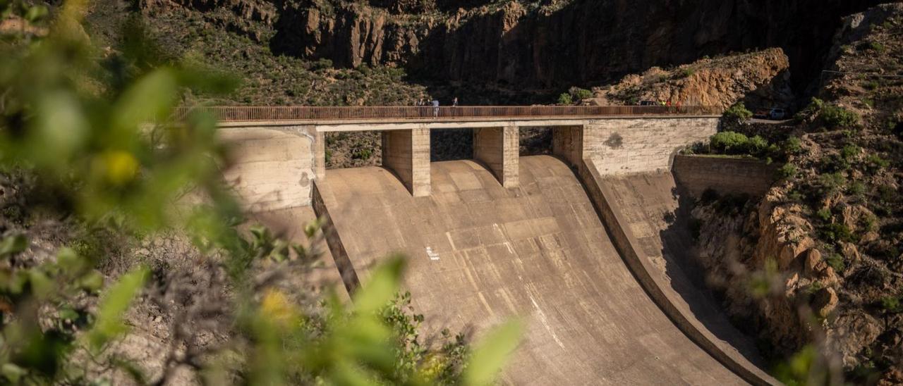 Presa de El Río, en Arico.