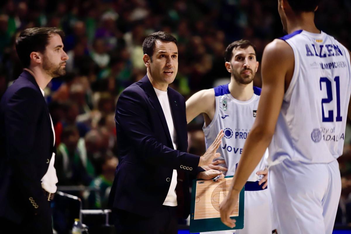 Partido de la Liga Endesa entre el Unicaja y el Joventut de Badalona