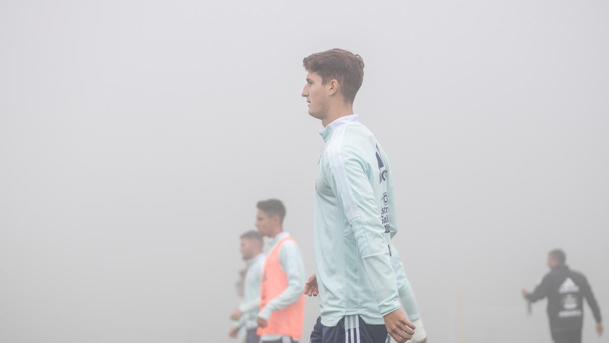 Miguel Baeza, en un entrenamiento de esta temporada