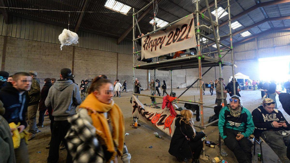 Imatge de la festa il·legal de Rennes.