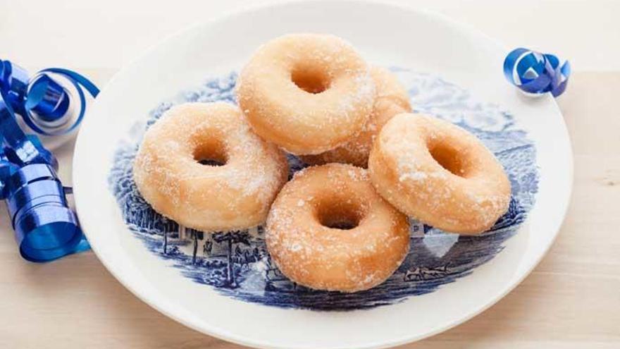 Deliciosas rosquillas de carnaval.