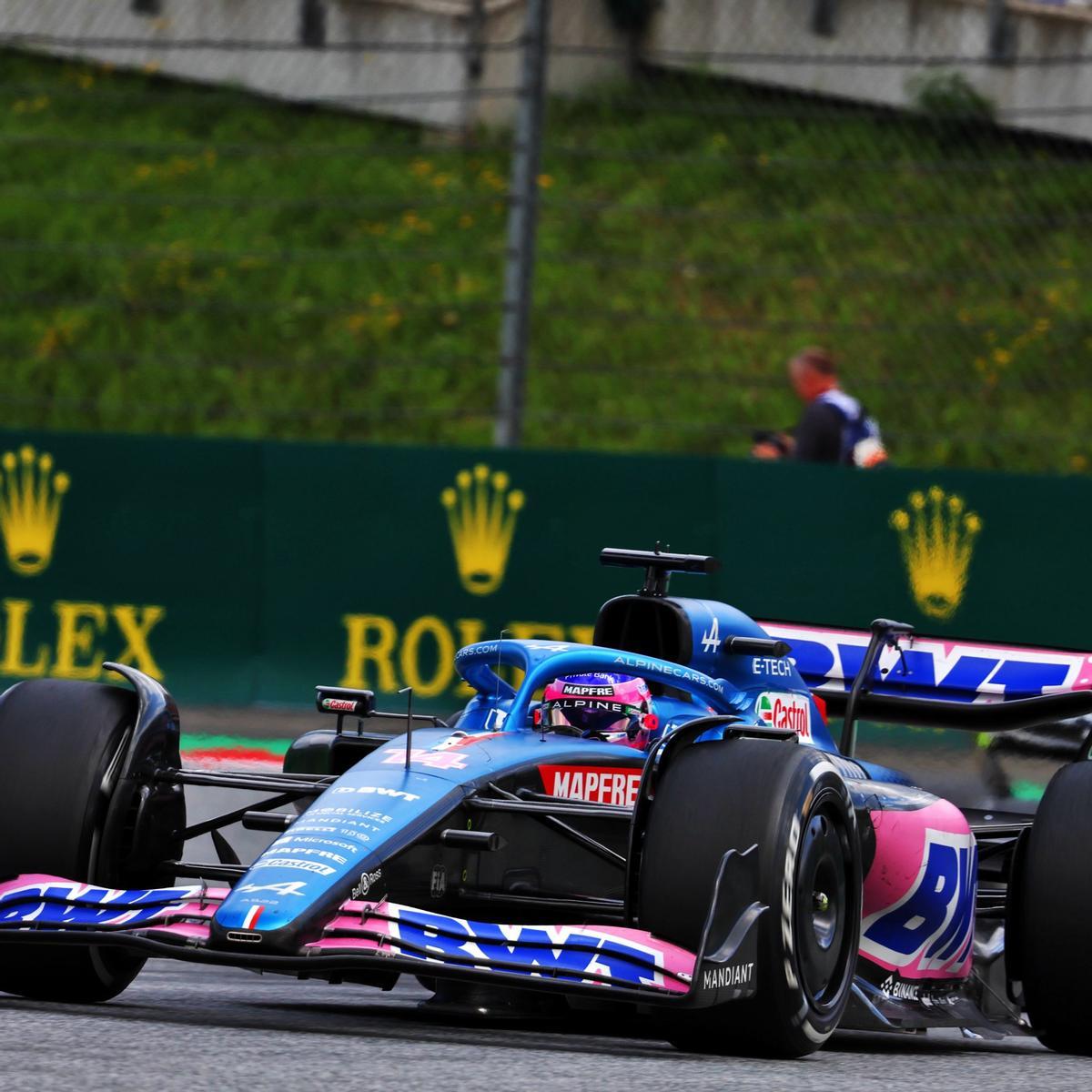 Fernando Alonso, durante el Gran Premio de Austria.