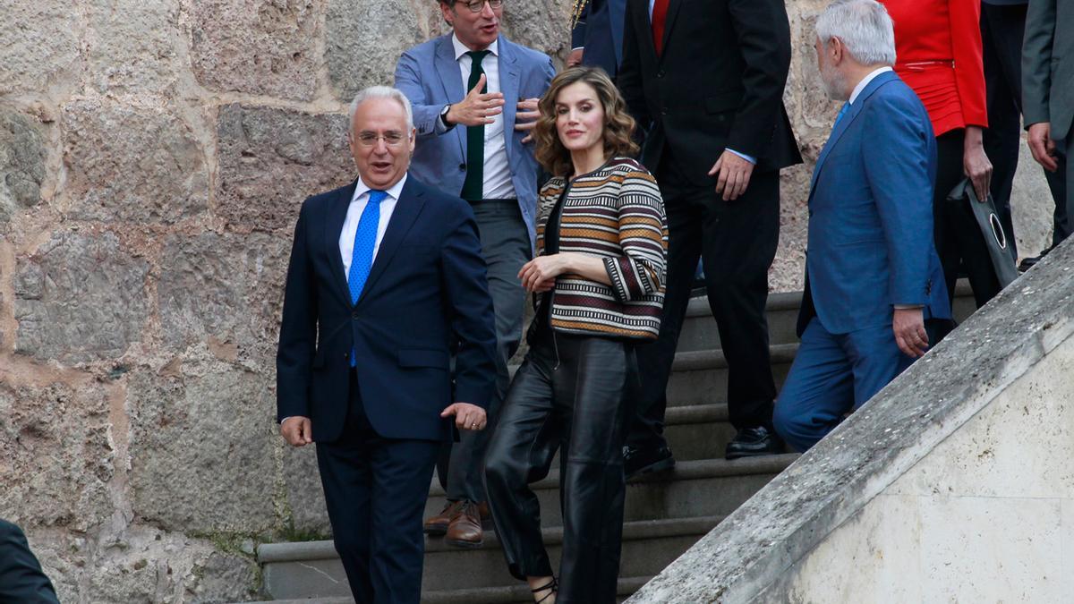 Letizia Ortiz con un look de Uterqüe