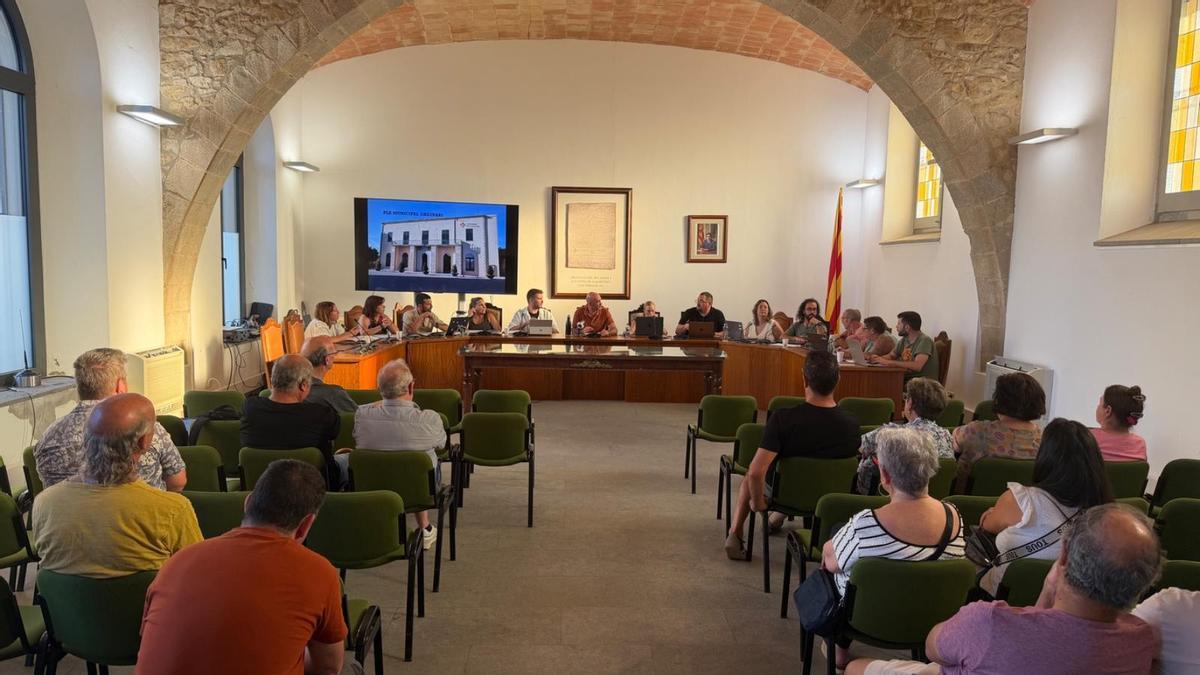 Moment del Ple municipal celebrat aquest dijous al vespre
