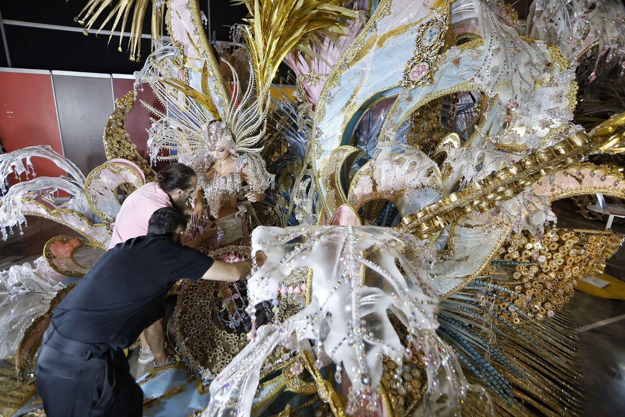 Backstage de la Gala de la Reina de Santa Cruz de Tenerife