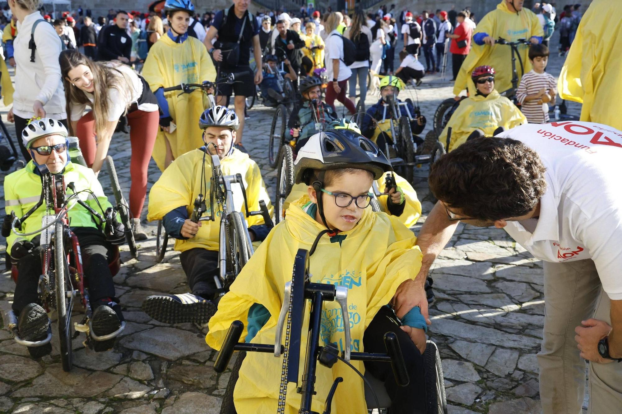 Vicente del Bosque e Irene Villa, en Santiago con el Camino de Valores por la inclusión