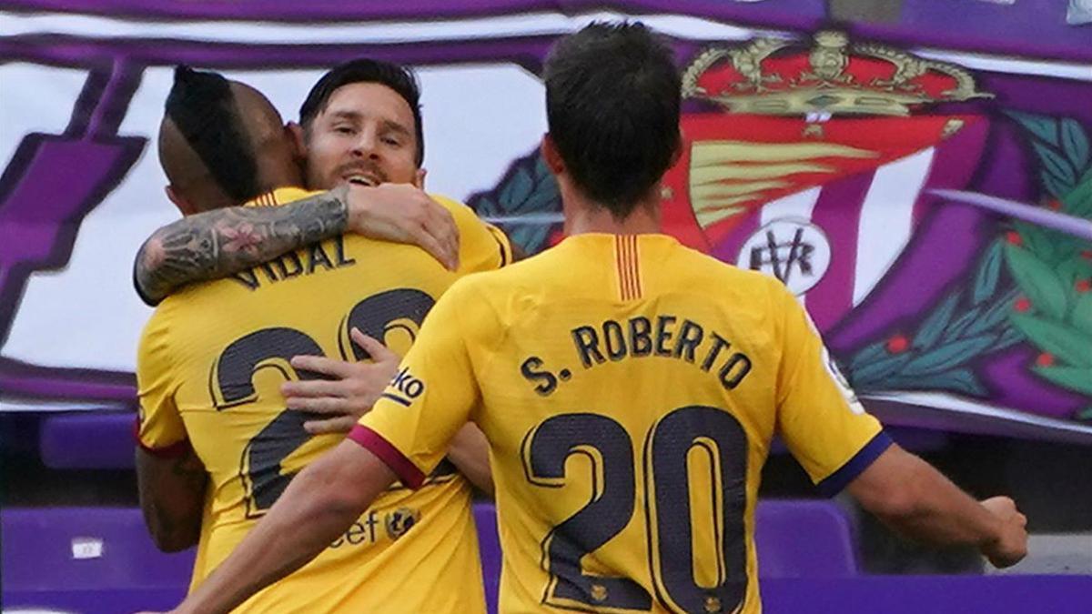 "Arturo Vidal, el Rey del caos!", así narró la radio el 0-1 del Barça en Valladolid