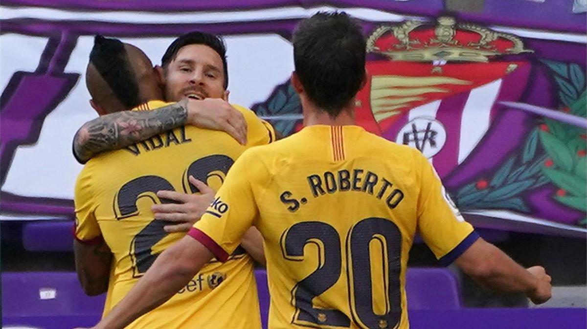 Arturo Vidal, el Rey del caos!, así narró la radio el 0-1 del Barça en Valladolid