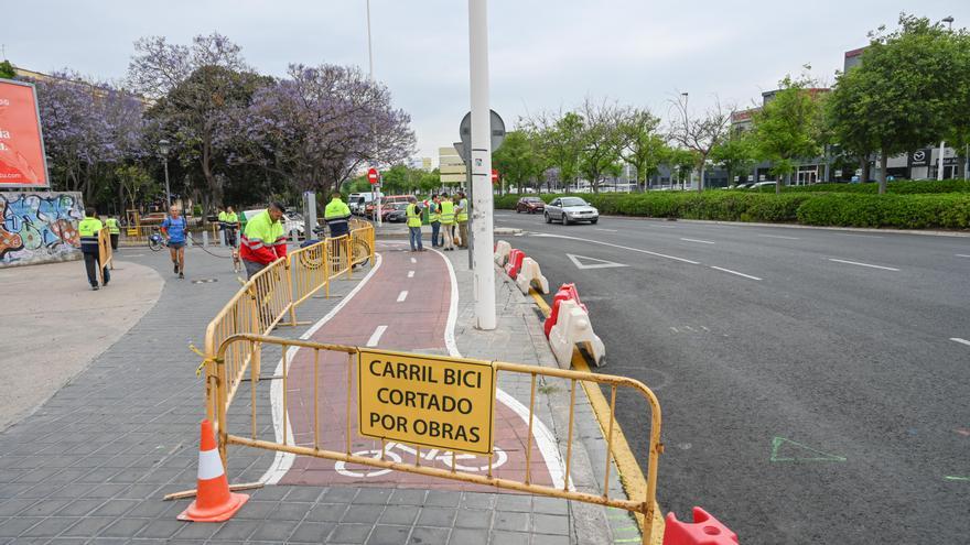 La red ciclista se amplía a los distritos de Jesús, Patraix y Extramurs