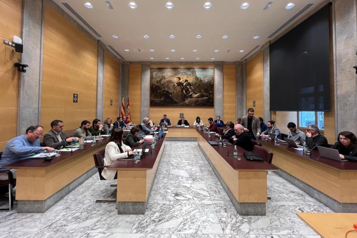 Ple de la Diputació de Girona.