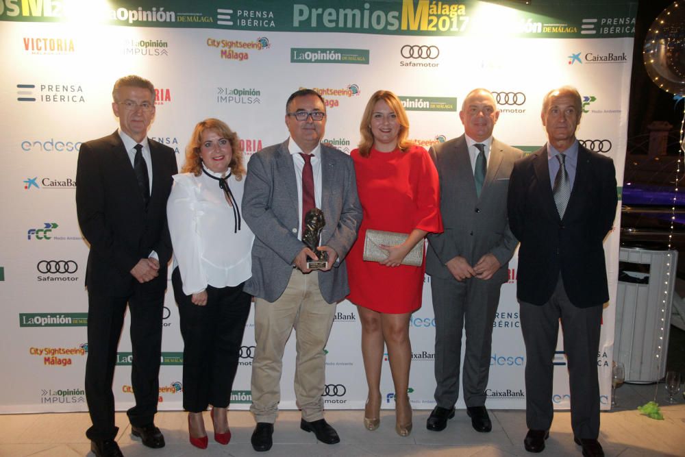 Más de 450 representantes de todos los ámbitos de la vida provincial asisten a la gala de entrega de los Premios Málaga 2017 en el Gran Hotel Miramar