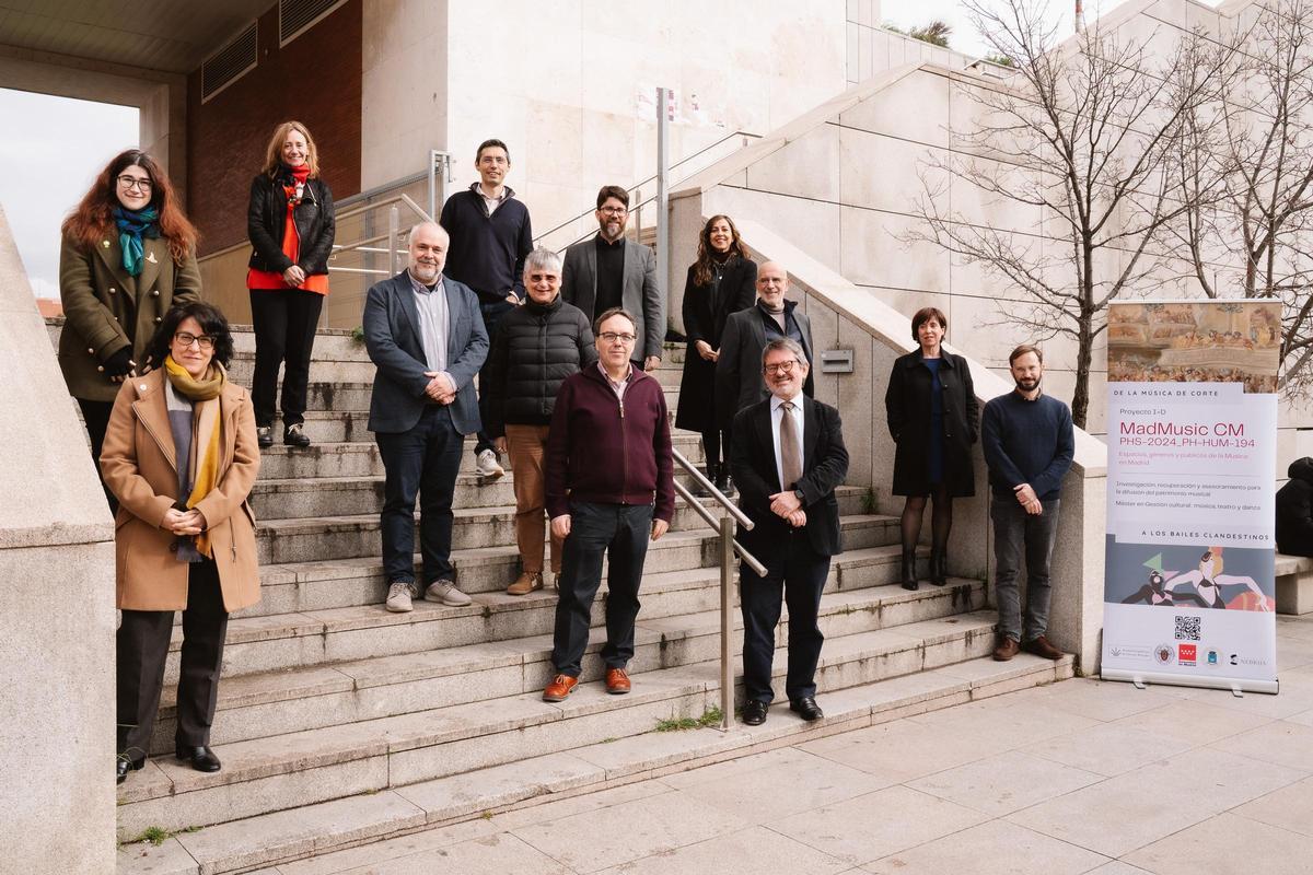 Algunos de los investigadores que participan en el proyecto MadMusic.