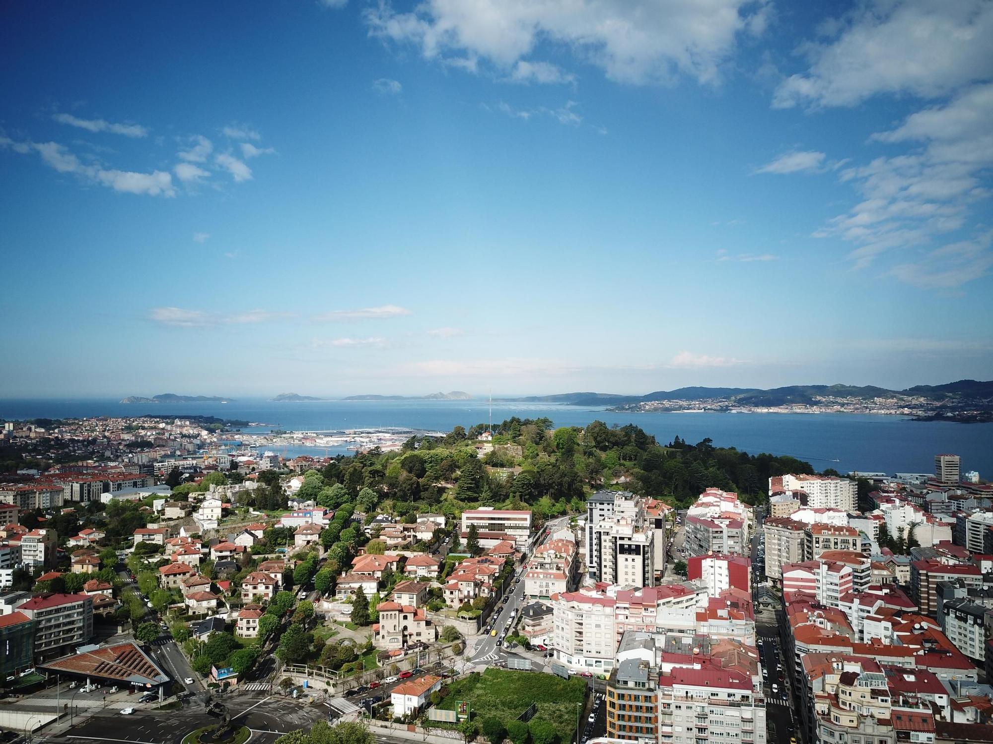 Así se ve Vigo desde la cúpula del Pirulí