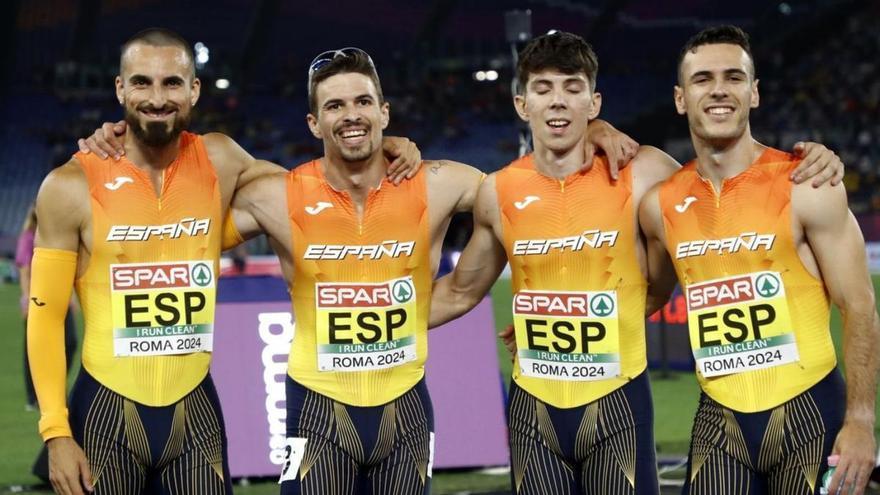 El gijonés Iñaki Cañal, quinto con el relevo español en la final de 4x400