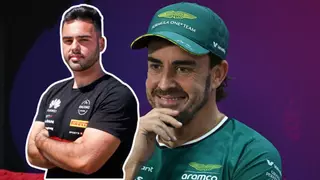 Fernando Alonso apadrina a Diego Ruiloba, la gran promesa del motor en Asturias