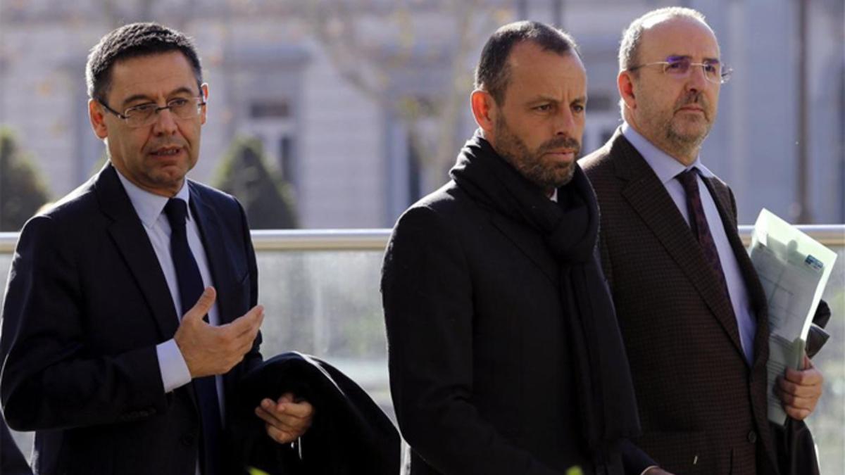 Si se confirmara el acuerdo, se retirarían las peticiones de prisión para Bartomeu y Sandro Rosell