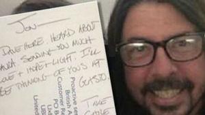 Dave Grohl muestra sus condolencias a Jon Plane