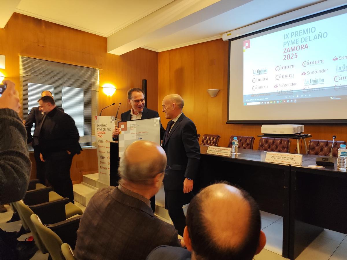 José Antonio Folgado, gerente de Honza, recoge el Accésit a la Internacionalización.