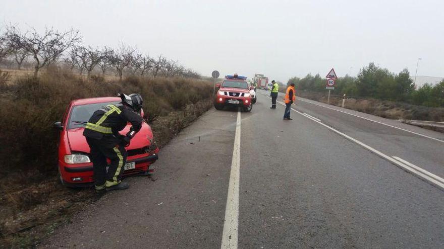 Dos heridos, uno de ellos grave, en un accidente de tráfico en Magallón