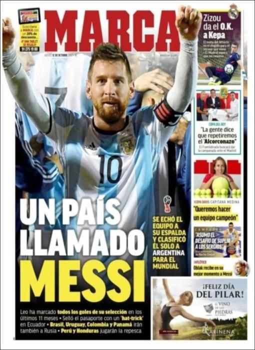 Estas son las portadas deportivas de hoy, 12-O