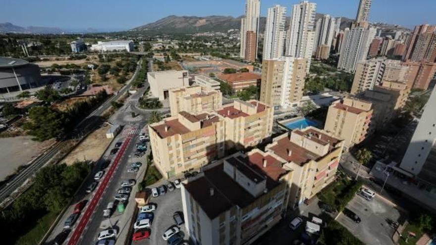 Vista aérea del barrio de Els Tolls donde se centra la gran parte del proyecto.