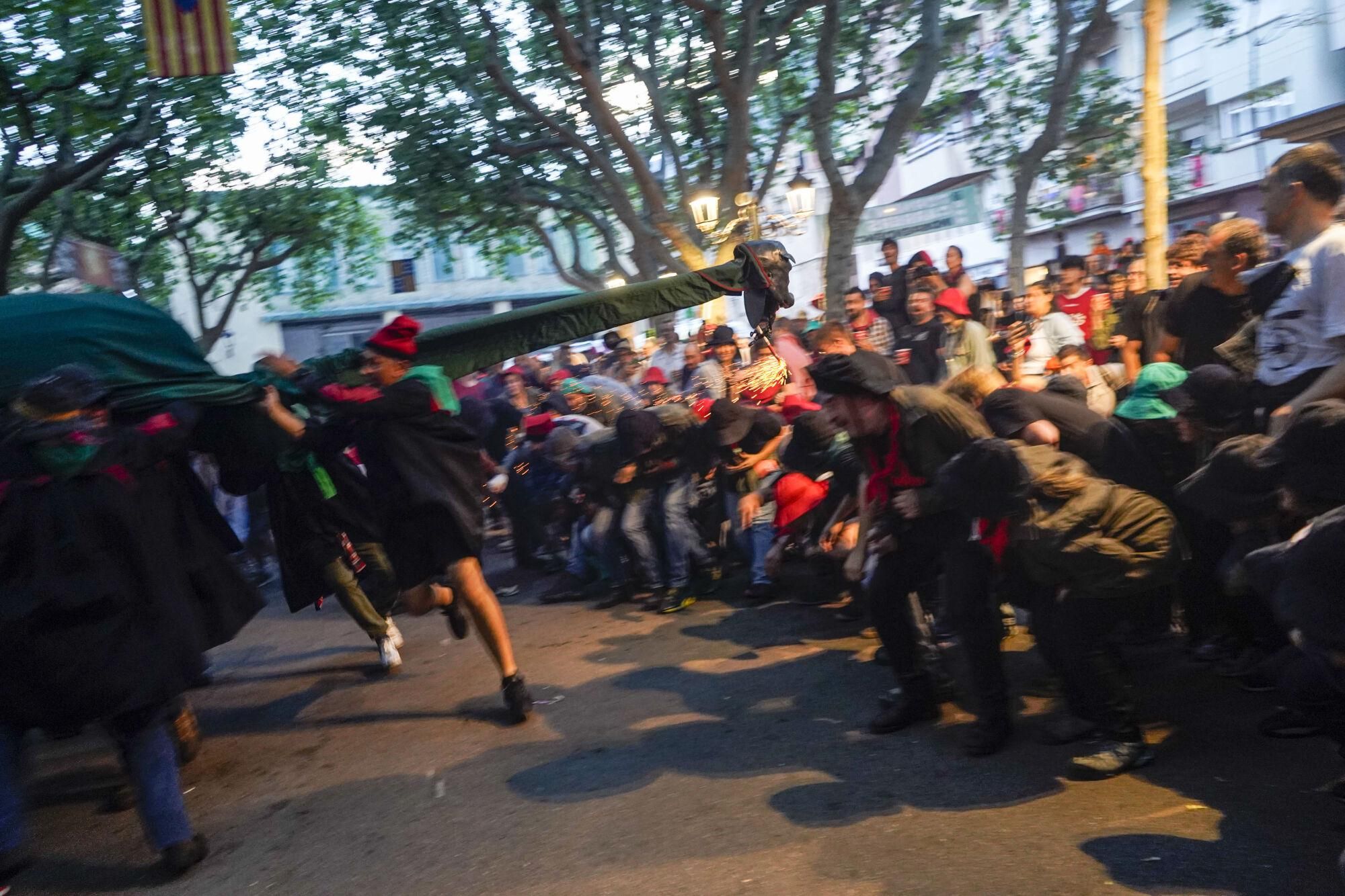 Passacarrers de Patum de dissabte