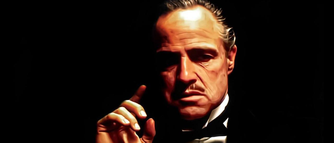 Marlon Brando como Vito Corleone en &quot;O Padriño&quot; (1972).