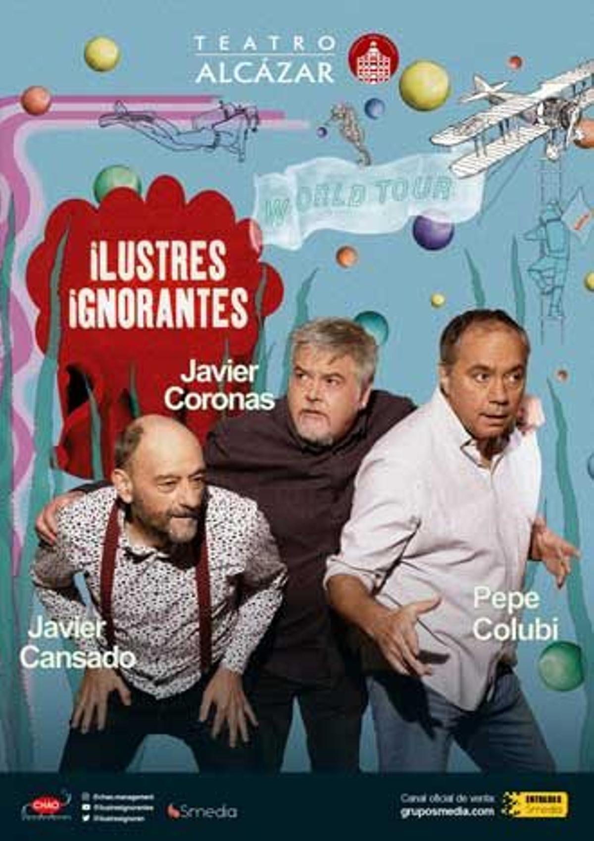 Cartel del espectáculo de 'Ilustres ignorantes'.